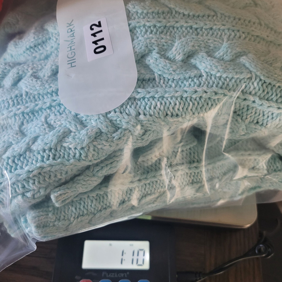 Lands’ End Women’s Light Blue Preppy Cable Knit Sweater Long Sleeve Size L 14/16 - Picture 11 of 11